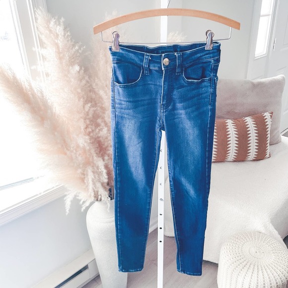 American Eagle Outfitters Denim - American Eagle Outfitters Womens High Rise Jeggings Size 00 Short Super Stretch